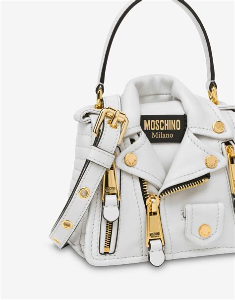 moschino biker bag replica|moschino nappa leather bike bag.